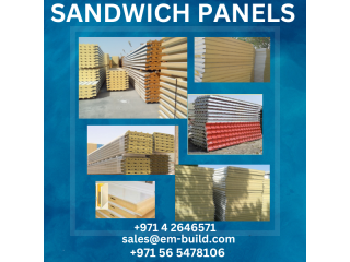 Sandwich panels for roof and walls